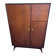 Mid-Century teak wardrobe in brown by Meredew, vertical storage 1960s