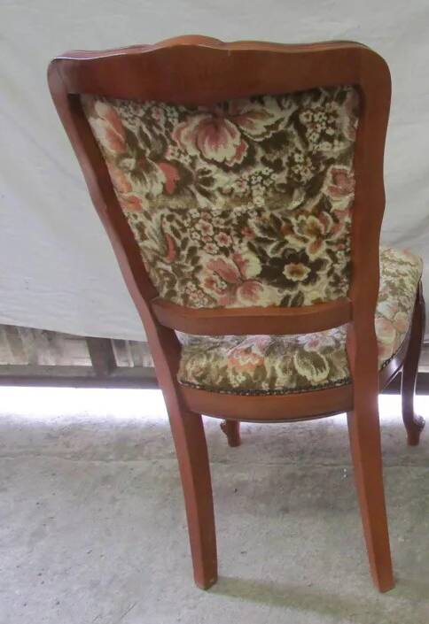 Louis XV style flowered chair