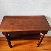 Console ancienne noyer massif desserte