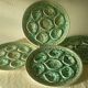 ceramic oyster plates France mousse model