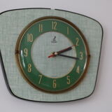 JAZ green formica wall clock