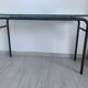 School desk with glass top