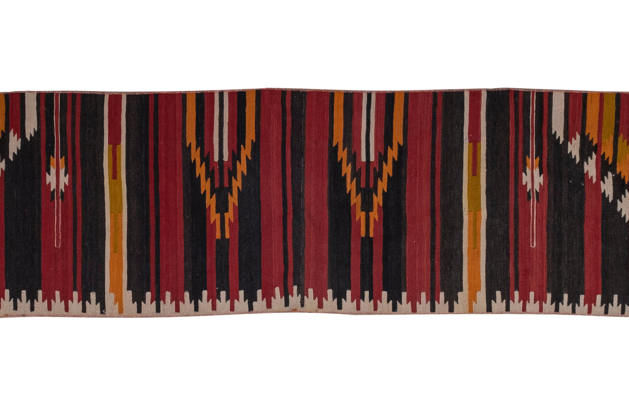 Turkish Long Kilim Runner Rug, 1970s 60 x 447 cm