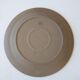 Flat plate in Marais sandstone France beige with blue, white and brown floral decoration