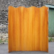 Vintage screen, large wooden screen Manufrance, wooden partition, screen, interior decoration