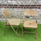 Metal folding chairs