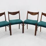 1960s Arne Wahl Iversen Set of Four Dining Chairs for Glyngøre Stolefabrik, Denmark