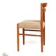 Lot of 6 padded teak dining chairs
