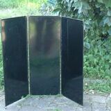 old fire screen in decoré steel 1900