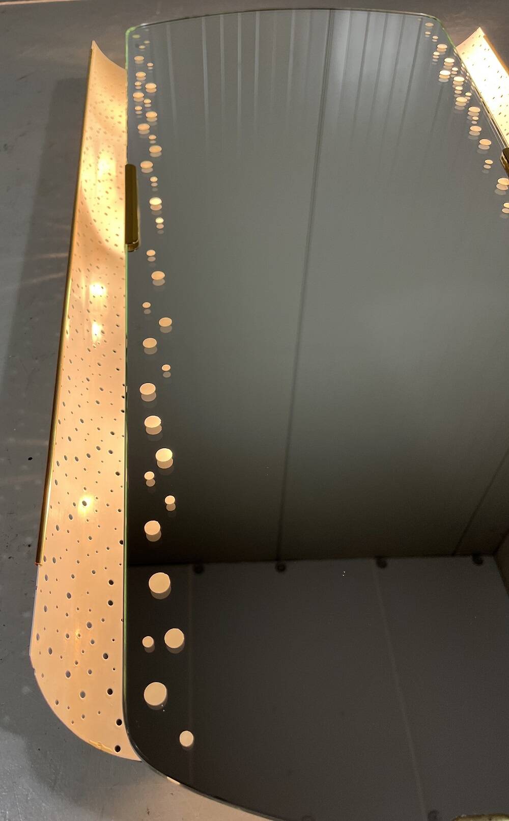 Ernest Igl illuminated mirror for Hillebrand Germany