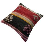 VINTAGE TURKISH KILIM CUSHION COVER , 45 X 45 CM
