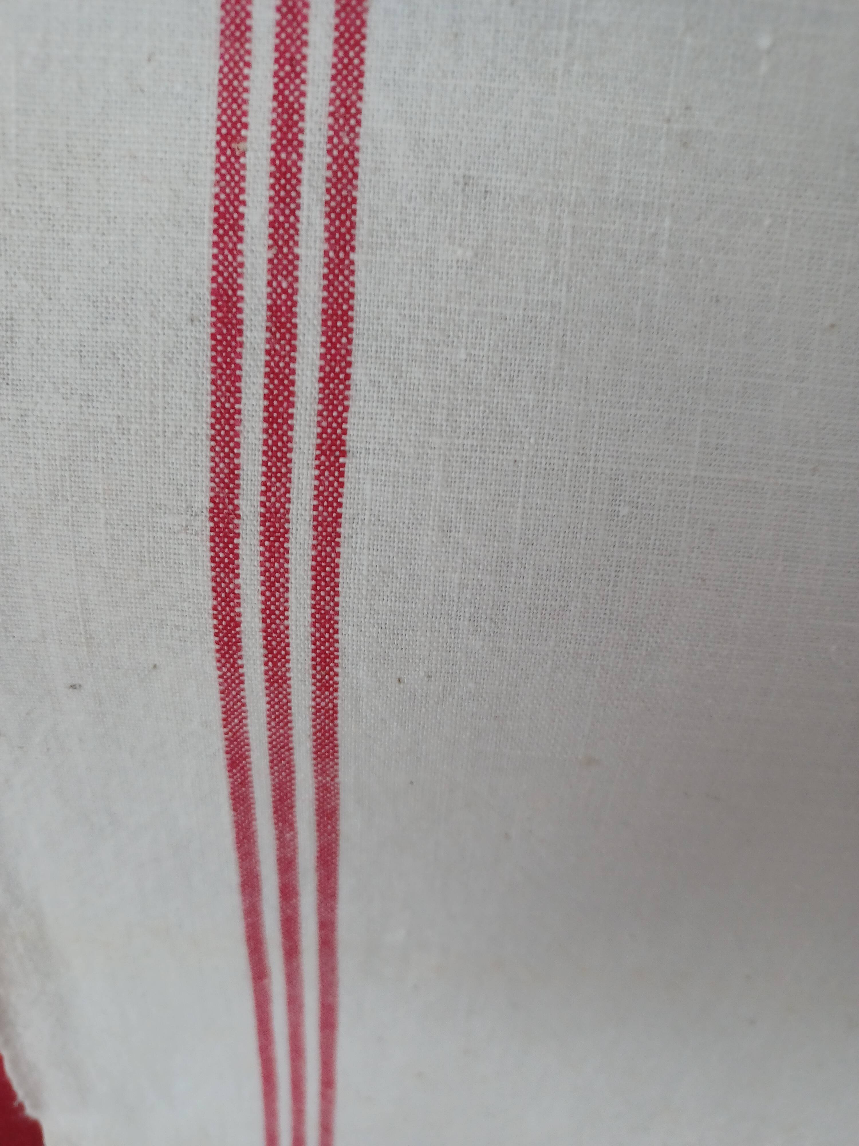 Old red battens tea towels