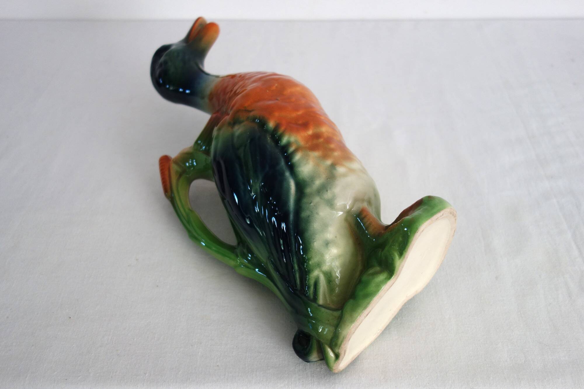 Ancien Pichet Barbotine Canard Saint Clément