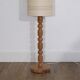 Lampadaire vintage scandinave en bois 1960