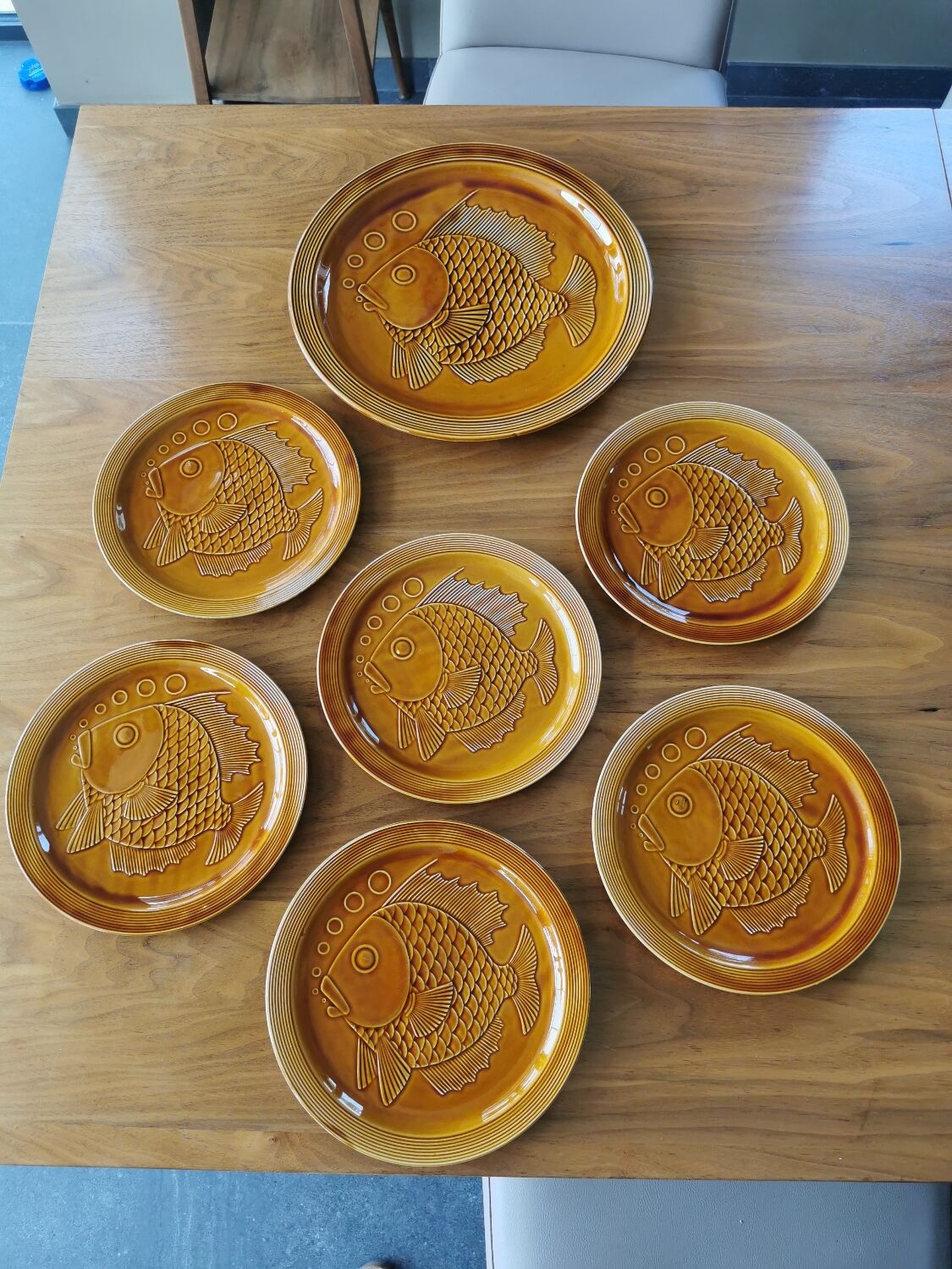 Vintage Segovia fish service