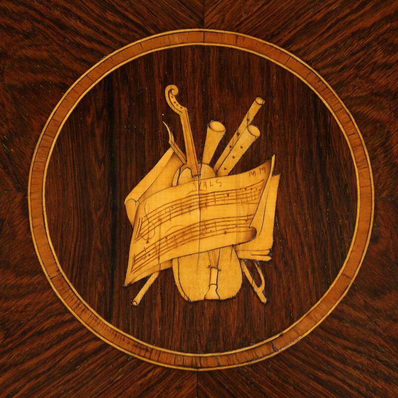 Pair of Louis XVI style inlaid bedside tables from the 20th century