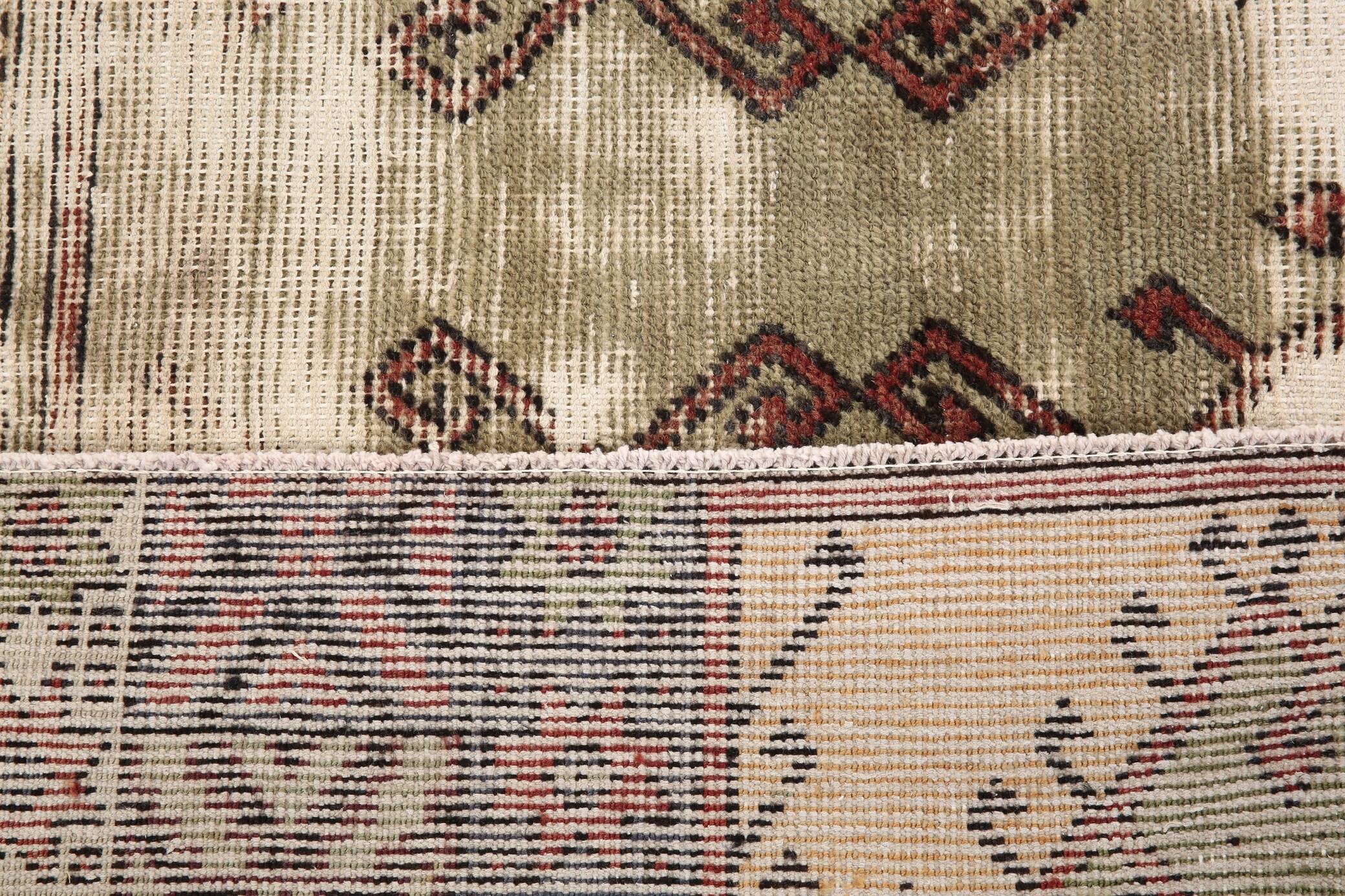 5x7 Classic Brown Red Handmade Vintage Rug, 151x214Cm SK 3054