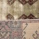 Tapis vintage classique fait main rouge marron 5x7, 151x214Cm SK 3054