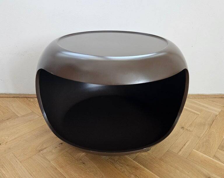 Table d'appoint rare de style Space Age du milieu du siècle par Ernst Moeckl, Allemagne, années 1970