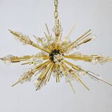 Grand Sputnik chandelier Metropolitan Opera in crystal and brass J.L. Lobmeyr