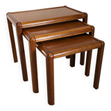 Nesting tables in Scandinavian style, made of teak, circa 1980