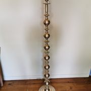 Vintage oriental-style brass lamppost