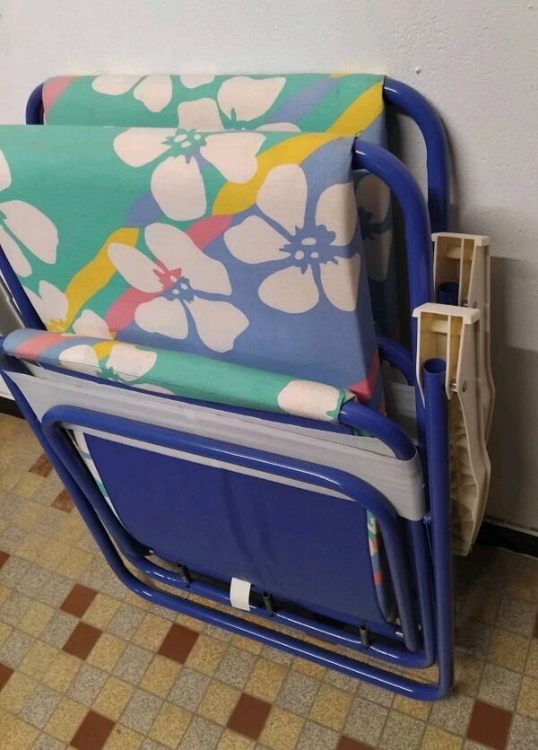 Paire De Fauteuils Pliables Camping Lafuma Vintage