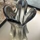 Vase en verre de Murano sommerso forme fleur