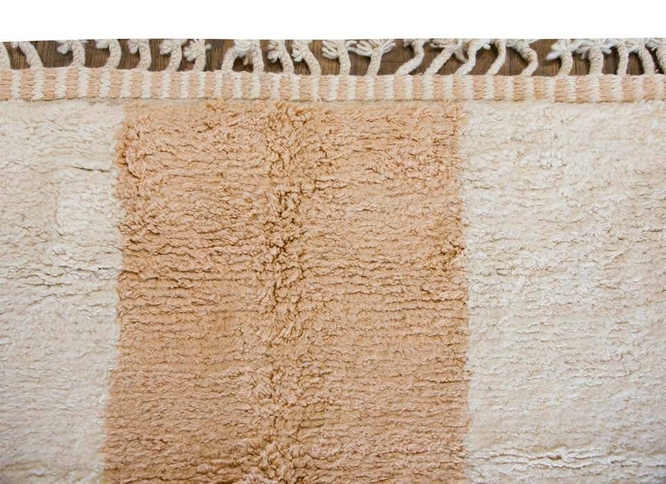 Small Moroccan wool rug 200cmx100cm traditional cotton