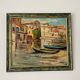 Painting signed Filhos oil on panel 1950 "Martigues"