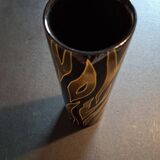 Lacquered wooden vase