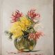 Charles Jung, Chrysanthemums in a Glass Vase (circa 1900)