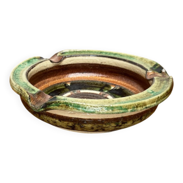 Studio pottery ashtray from mid-century German, 1960s.