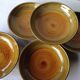 5 assiettes creuses en grès pyrité - Saint Amand