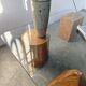 Table basse en bois et verre attribuée à Metafora