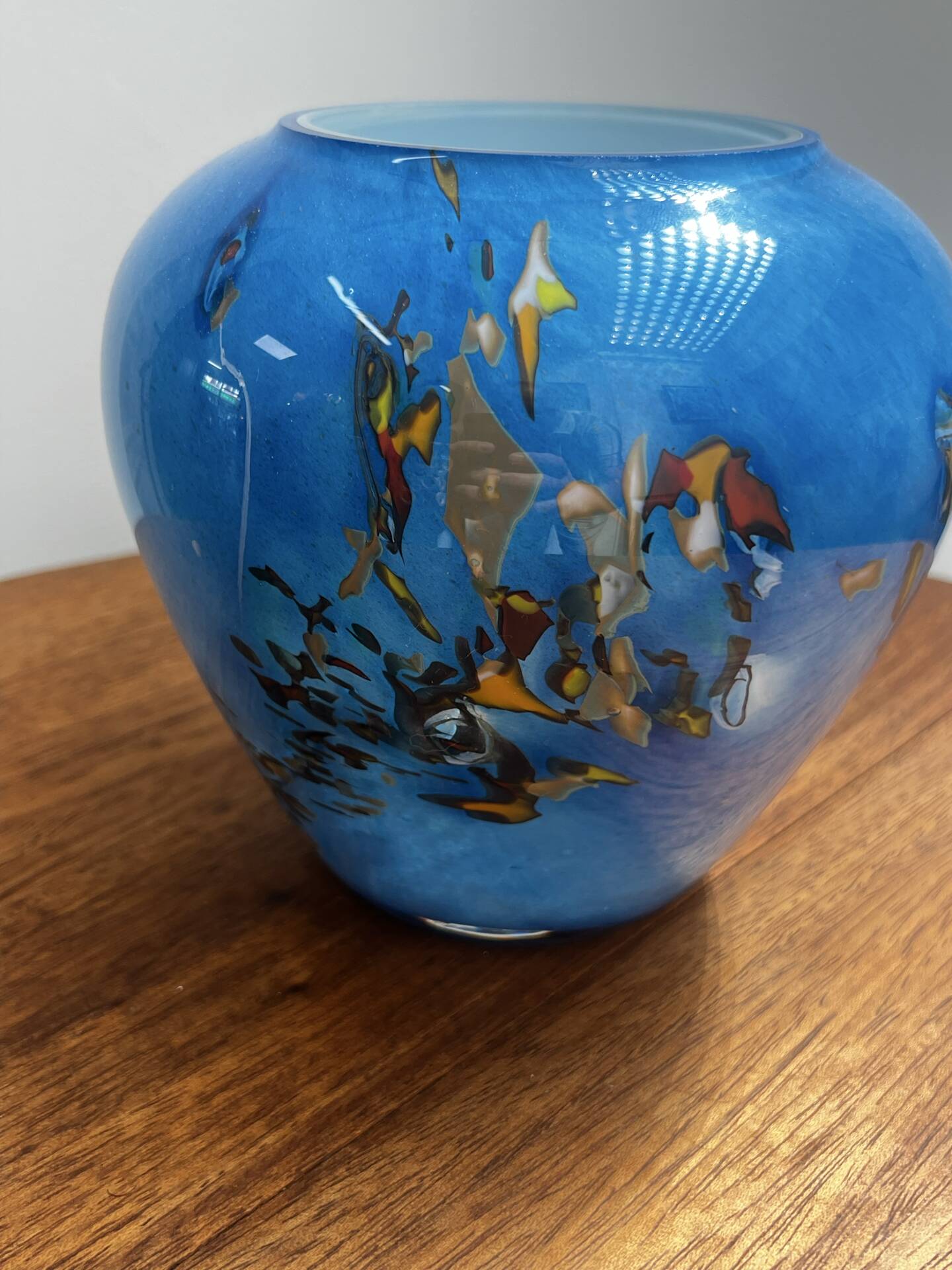 Multilayer glass vase signed - 2000