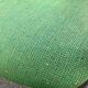 Scandinavian office chair in green fabric and curved steel