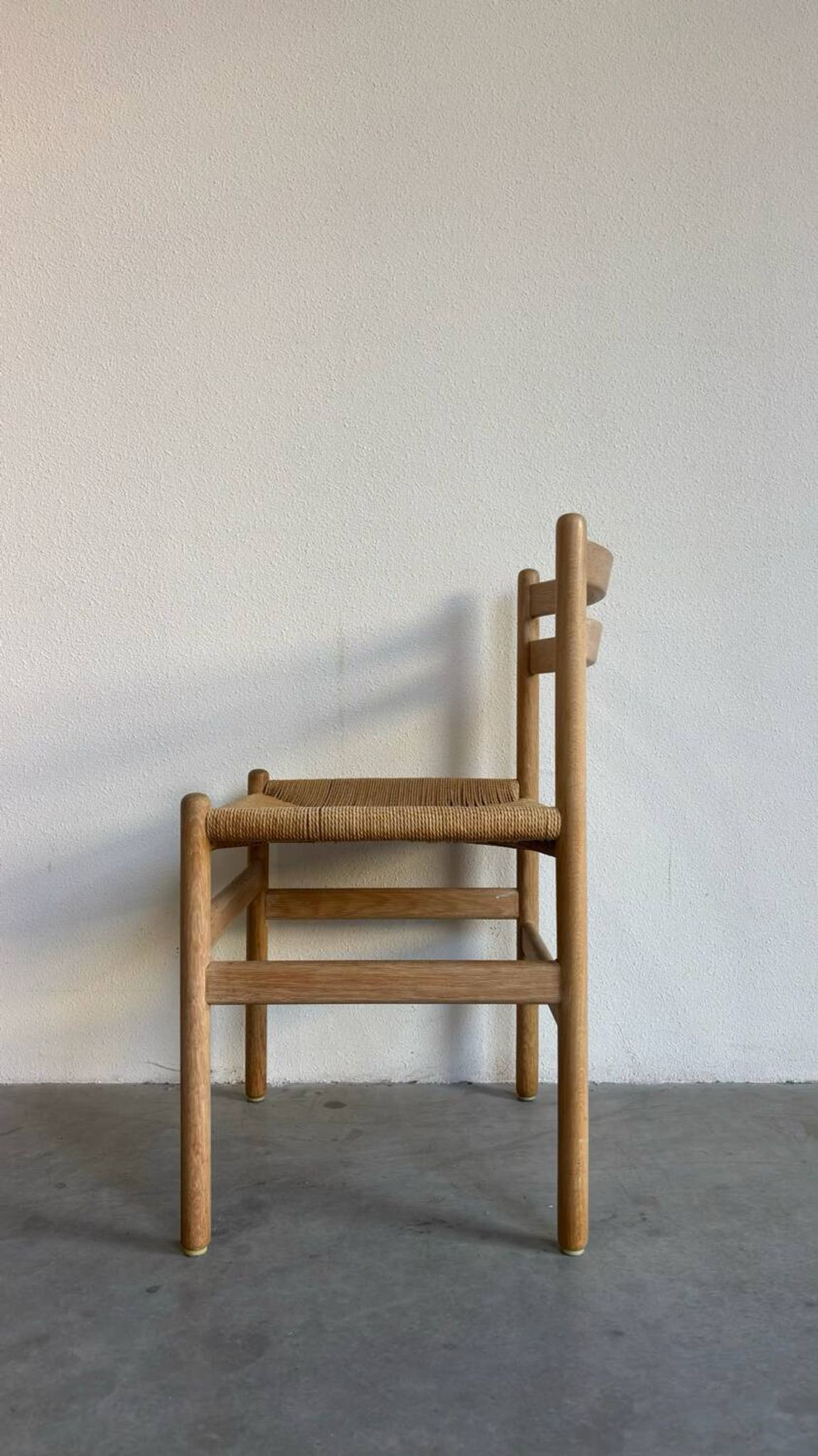 Ensemble de 6 chaises vintage en corde de papier Kurt Ostervig