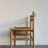 Set of 6 vintage papercord chairs Kurt Ostervig