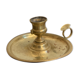 Christofle brass candle holder