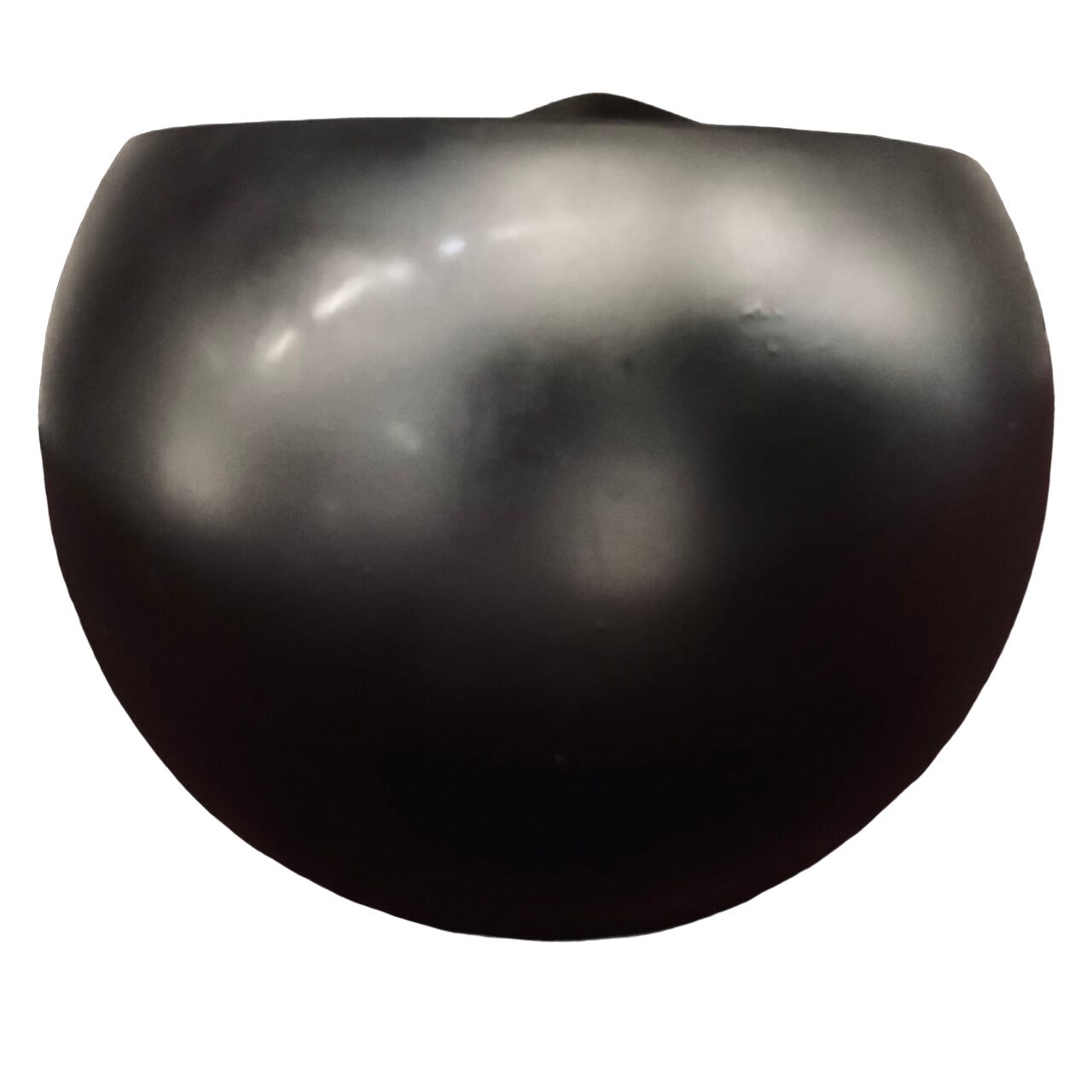 Side stool "ball" 1970s/80s in black lacquered resin