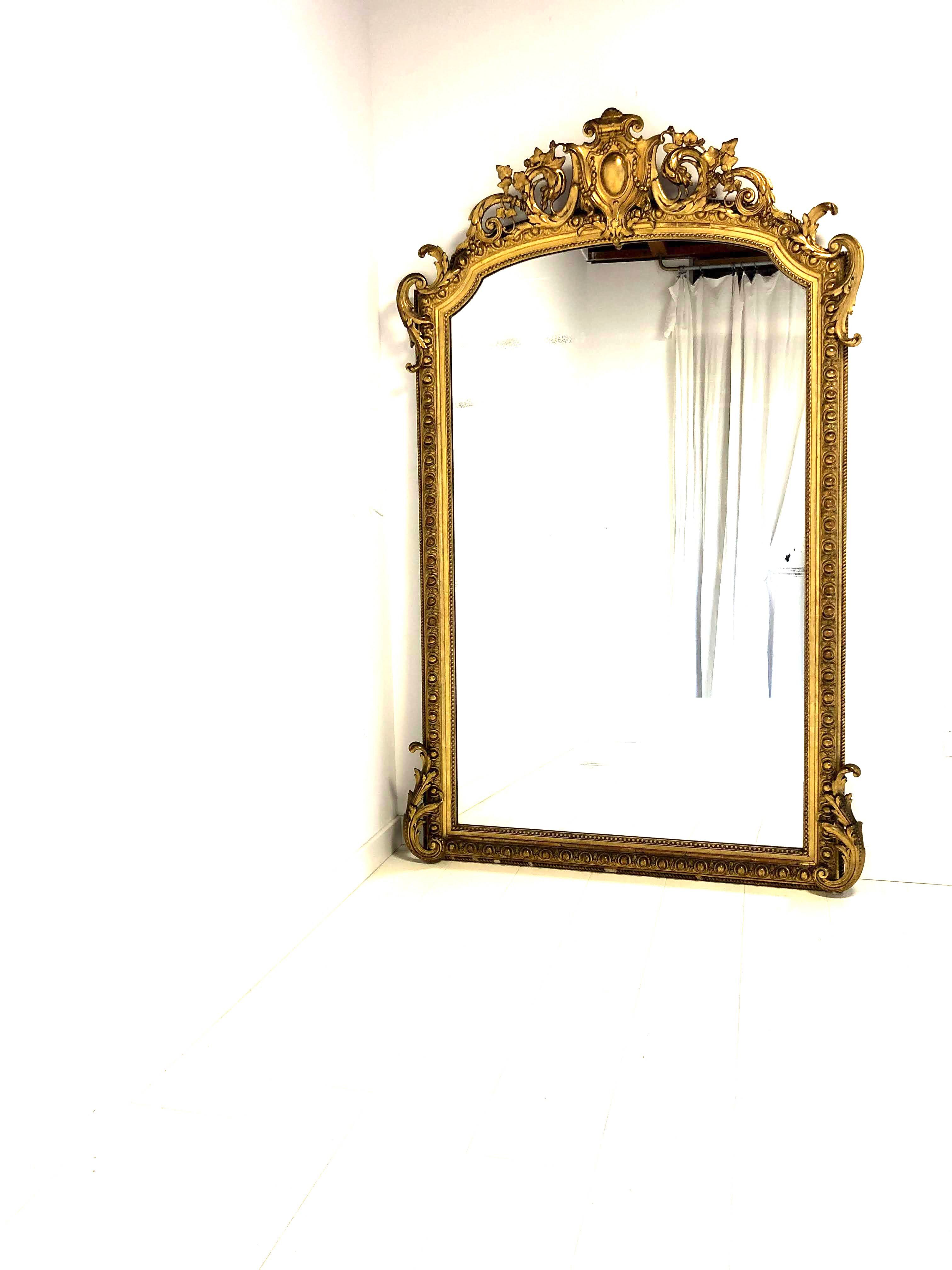 Large mirror Napoleon III 117x186cm
