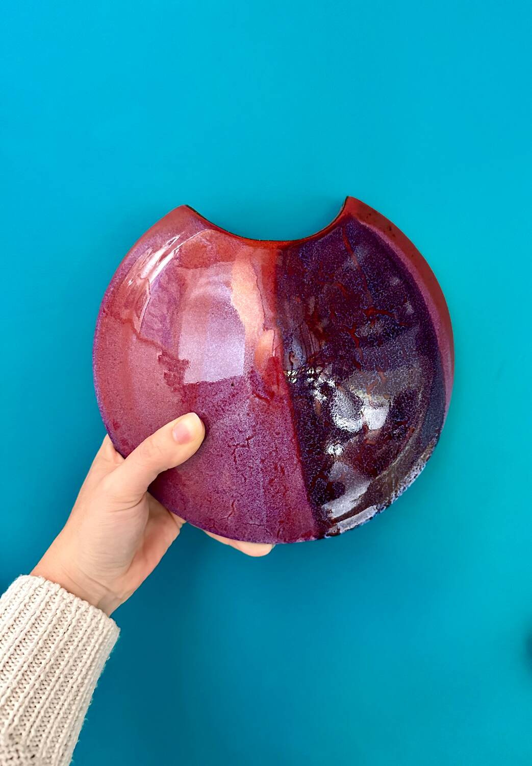 Vintage wall ceramic vase