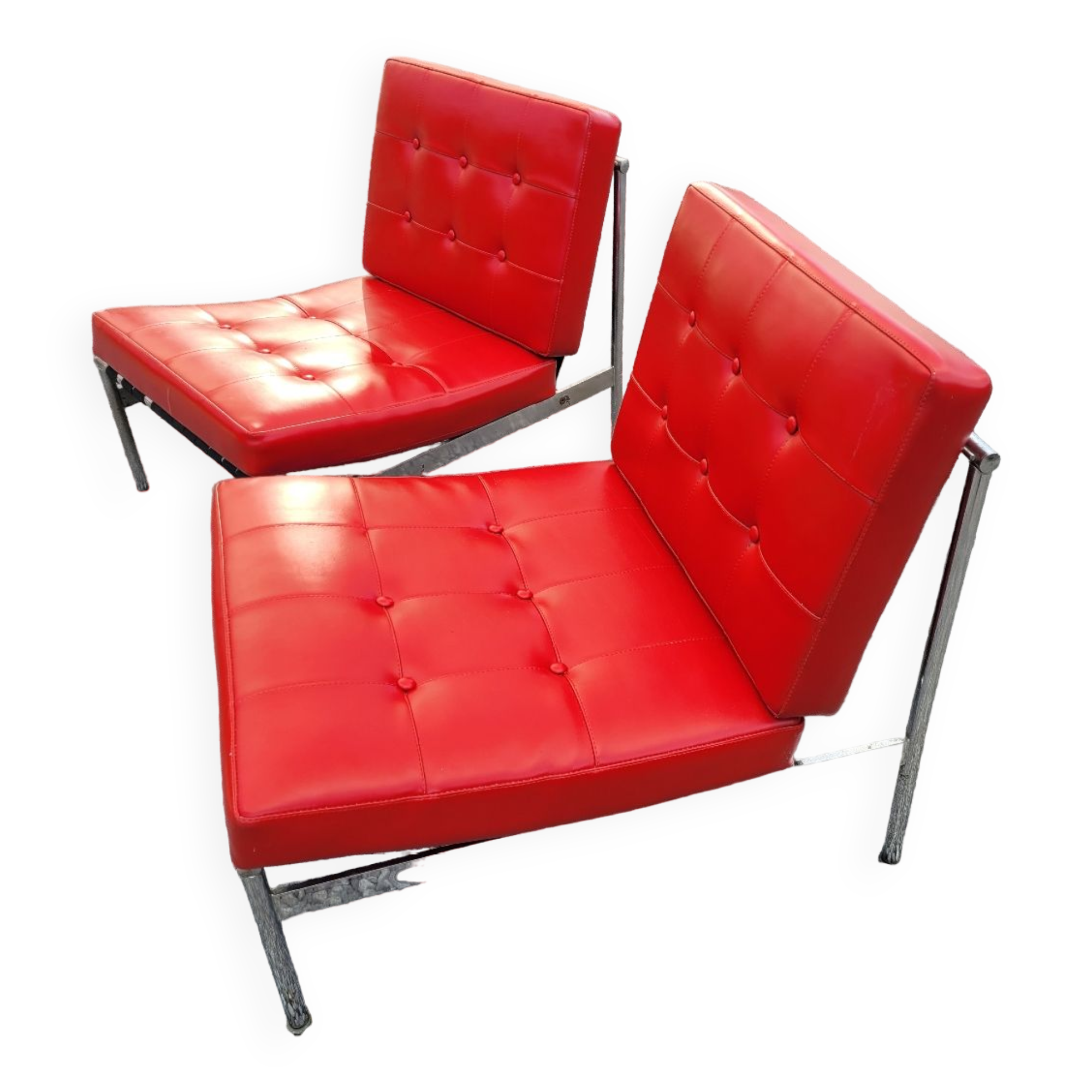 Pair of low chairs from the 70s