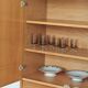 Antique high television cabinet, dresser cupboard by Drevotex Zamberk.