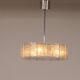 "Lampe suspendue en verre glacé Doria Leuchten avec cylindres en verre en relief, années 1960"