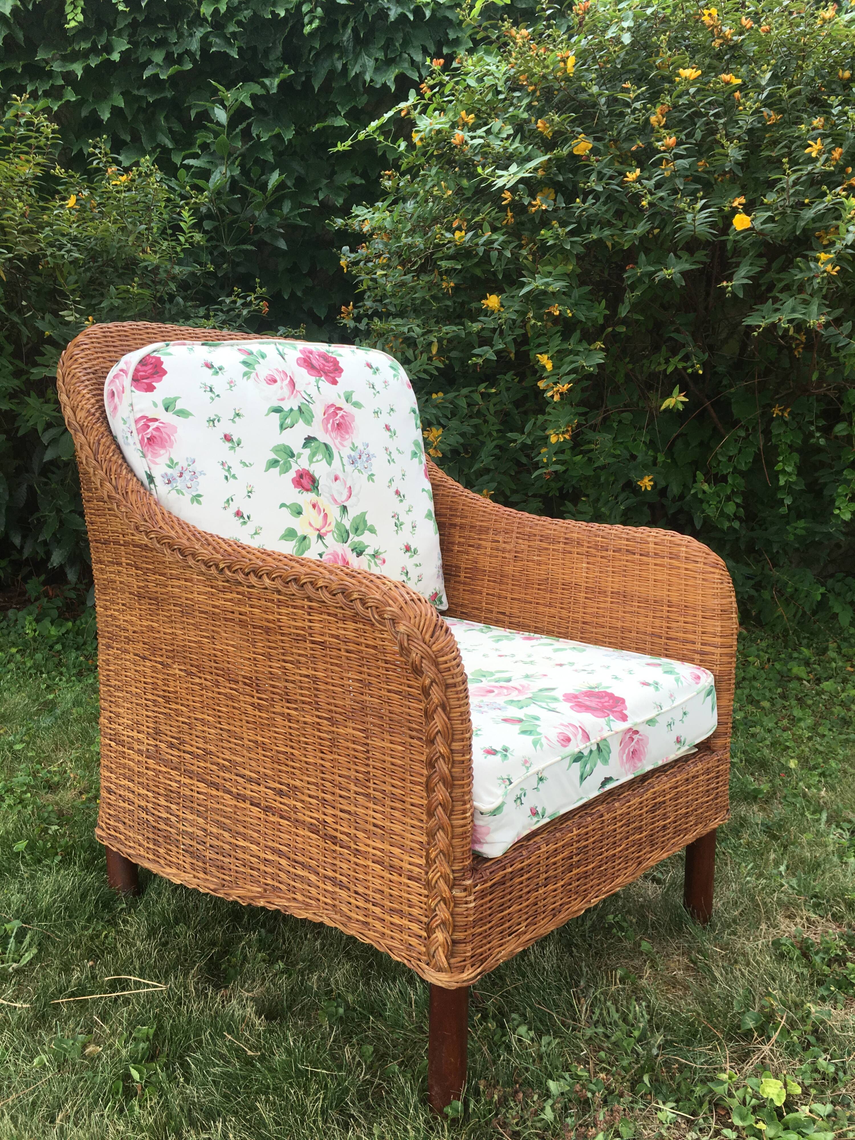 Rattan armchair