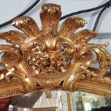 Gilded mirror Napoleon III 162 cm x 0.90 cm