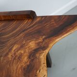 Pair of Vintage Natural Coffee Tables in Walnut, ca 1970/1980