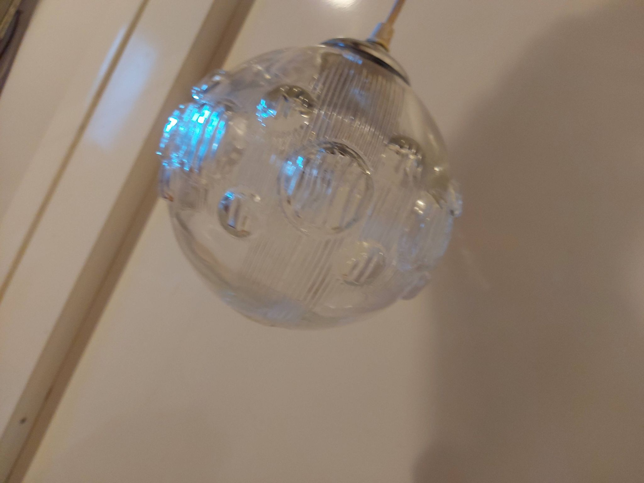 Vintage glass pendant lamp